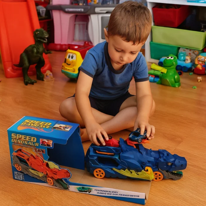 Araba Fırlatan Taşıyıcı Dinozor Kamyon