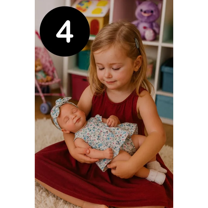 Baby Cuddle - 43 Cm Gerçekçi Aksesuarlı Oyuncak Et Bebek