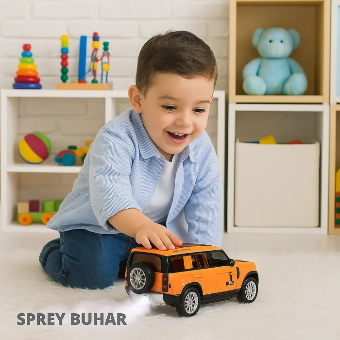 Çek Bırak 1:22 Sesli Ve Işıklı Buharlı Land Rover Safari Metal Jeep