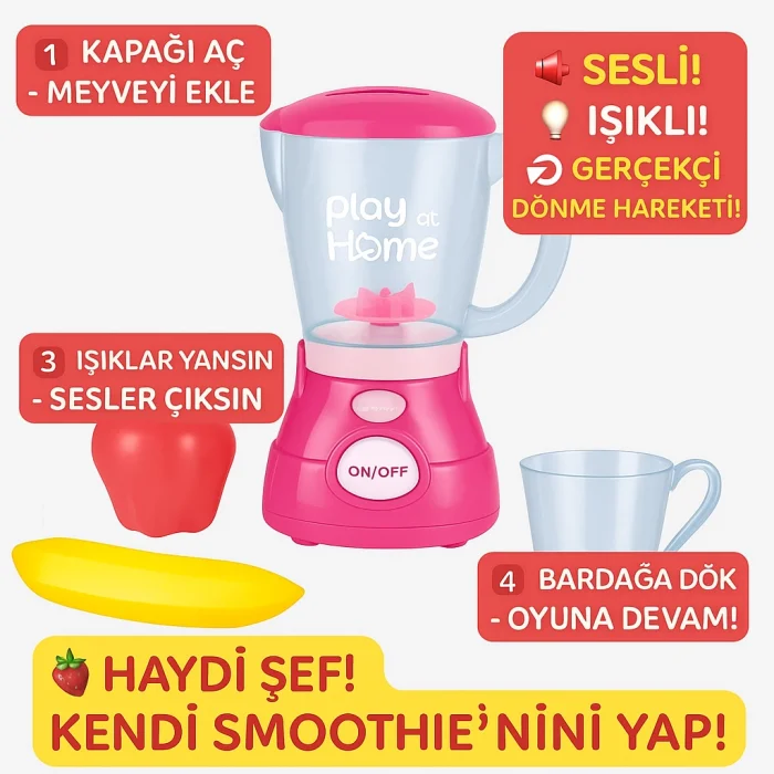 Işıklı Aksesuarlı Gerçekçi Hareketli Blender