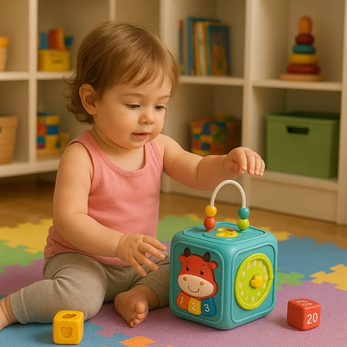 Işıklı Müzikli 6in1 Aktivite Küpü | Eğitici Bebek Oyuncağı