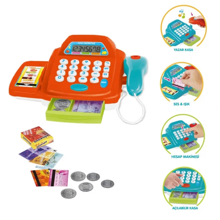 Işıklı Sesli Yazar Kasa