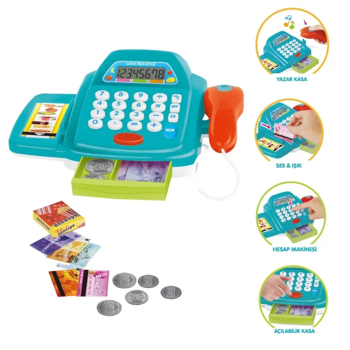 Işıklı Sesli Yazar Kasa