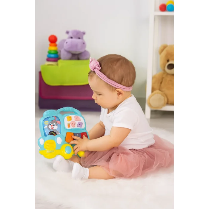 Işıklı ve Müzikli Kutulu Otobüs Bebek Piyanosu