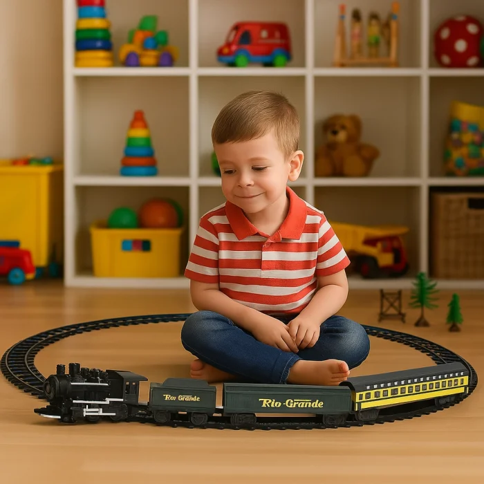 Işıklı ve Sesli 33 Parça Classic Büyük Tren Set