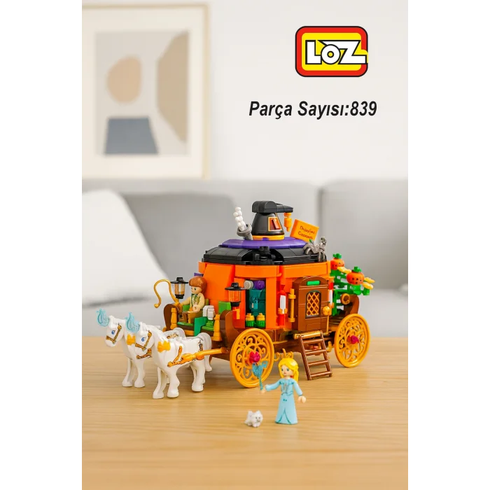 Kabak Arabası 839 Parça Blok Seti