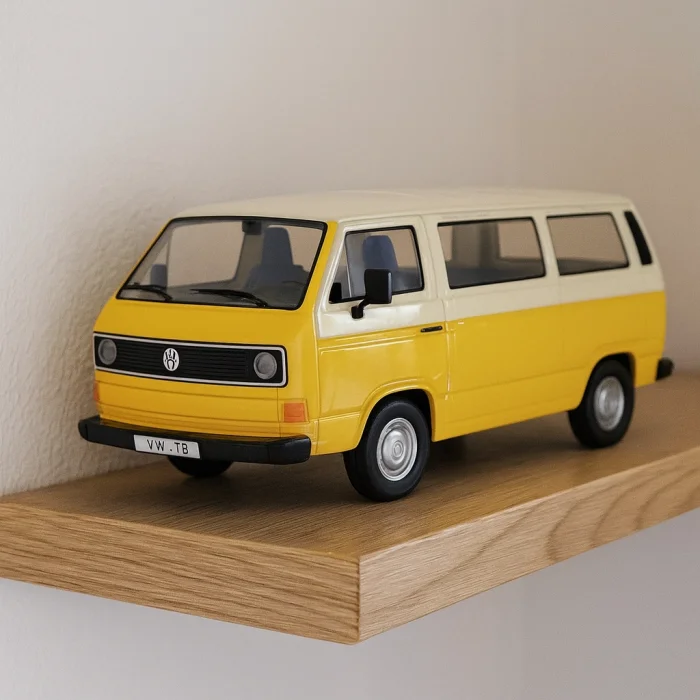 Lisanslı 1:24 Volkswagen Type2 T3 Model Araba