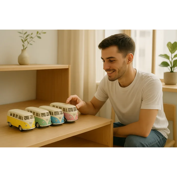 Lisanslı 1:32 Çek Bırak 1962 Volkswagen Classical Bus