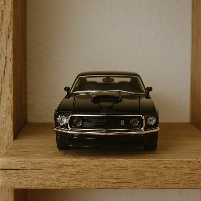 Lisanslı 1969 Ford Mustang Metal Çek Bırak 1:32