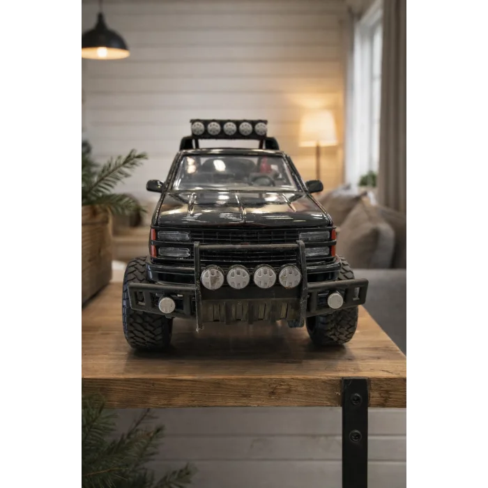 Lisanslı 1992 Chevrolet 454 SS 1:24 Pick-Up Off Road Black