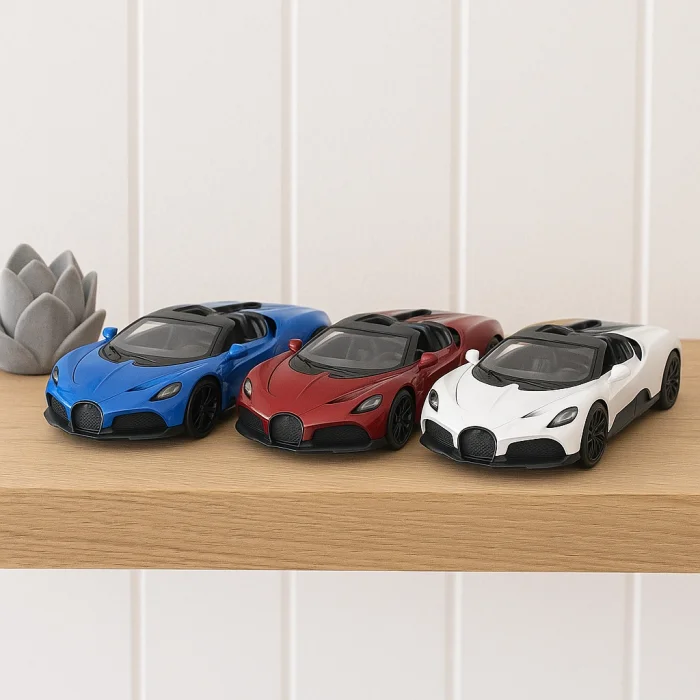 Lisanslı Bugatti Mistral Çek Bırak Metal Araba 1:32