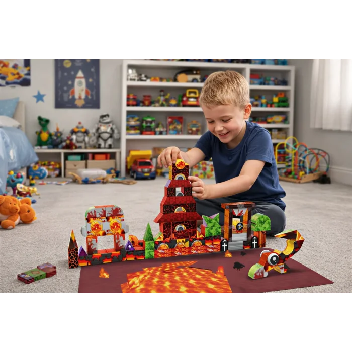 Magma Mimarları: 122 Parça Manyetik Yapım Seti