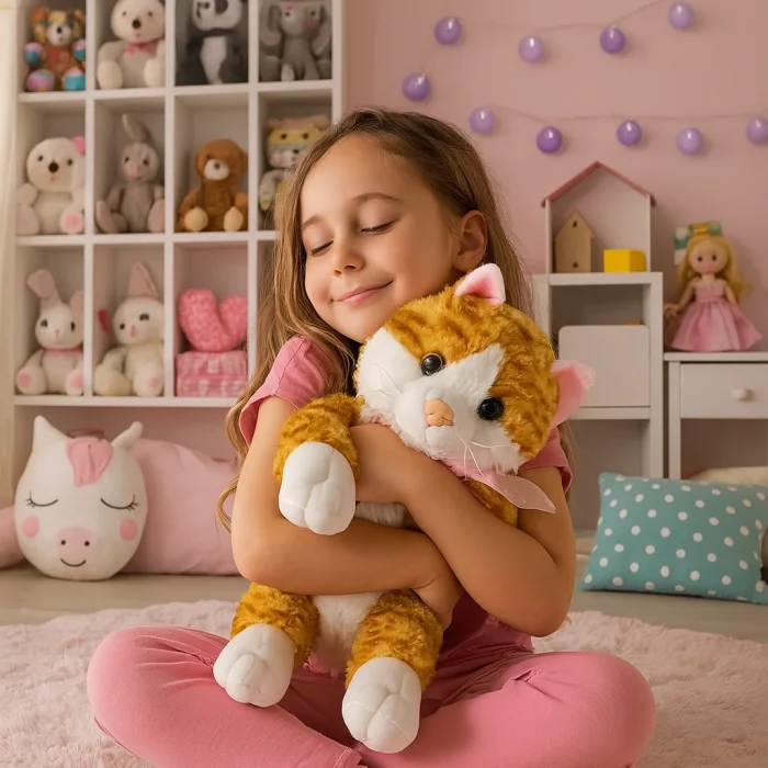 Peluş 46 Cm Sesli Kedi