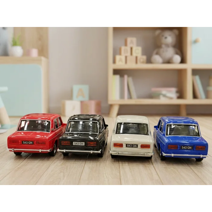 RetroDrive Işıklı ve Sesli Kapıları Açılan Sürtmeli Büyük Klasik Araba