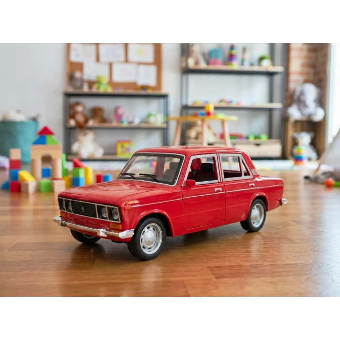 RetroDrive Işıklı ve Sesli Kapıları Açılan Sürtmeli Büyük Klasik Araba