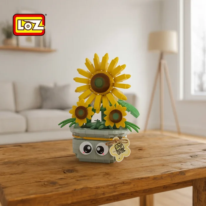 Saksılı Ayçiçeği 320 Parça Blok Seti