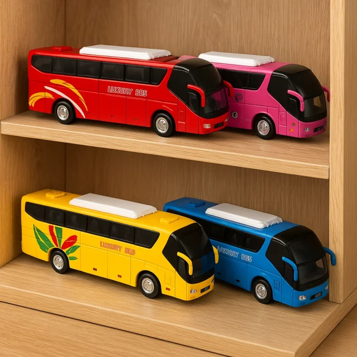 Sesli ve Işıklı Metal Yolcu Otobüsü