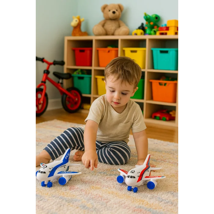 Sürtmeli Işıklı Müzikli Yolcu Uçağı