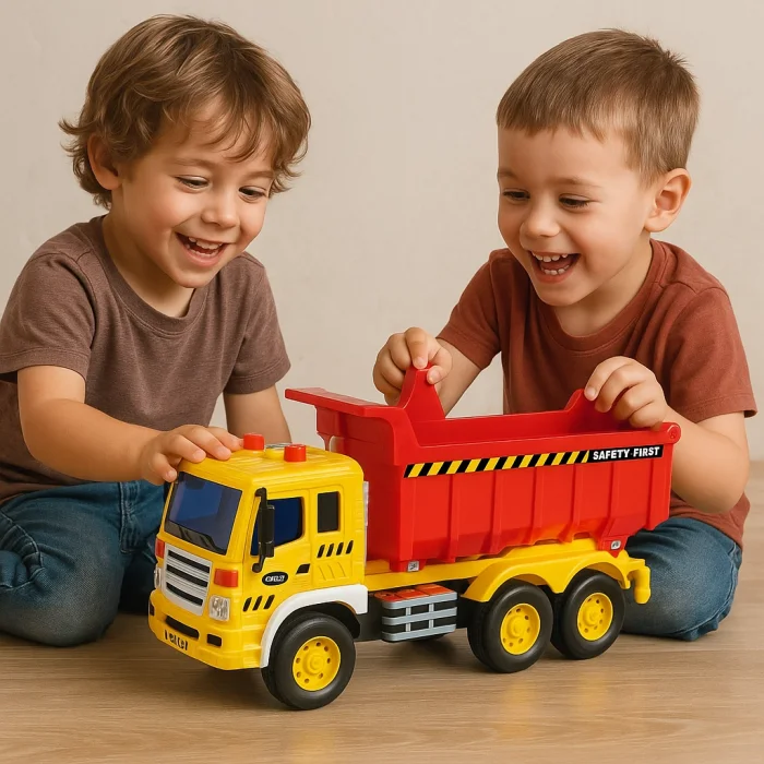 Sürtmeli Sesli Işıklı Damperli Kamyon Oyuncak