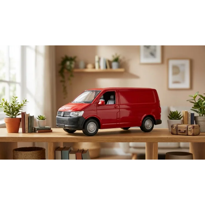 Lisanslı Volkswagen Transporter Metal Çek Bırak 1:34