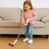 Pembe Dikey Elektrik Süpürge Oyuncak | Vakum Fonksiyonlu ve Aksesuar Başlıklı