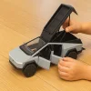 Tesla Cybertruck Gri Metal Araba 1:24 | Işıklı Sesli Çek Bırak Model