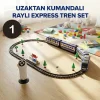 Uzaktan Kumandalı + Raylı 30 Parça Işıklı 176 Cm Tren Set
