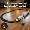 Uzaktan Kumandalı + Raylı 30 Parça Işıklı 176 Cm Tren Set