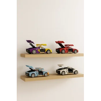 1:24 Çek Bırak Işıklı ve Sesli Buhar Atan Model Araba