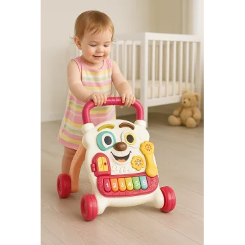 4ü 1 Arada Bebek Yürüteç ve Aktivite Masası | Müzikli, Işıklı, Eğitici