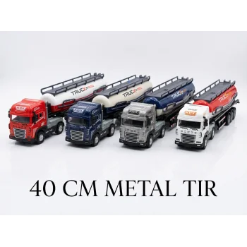 Metal Tanker Tır Sesli Işıklı | 40 Cm