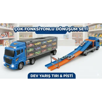 Çok Fonksiyonlu Dönüş: Dev Oyuncak Tır ve Katlanabilir Yarış Pisti Seti