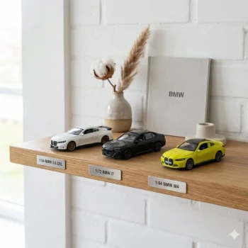 BMW 1:64 Metal Model Araba Koleksiyonu | 3.0 CSL, i7, M4 (Üçlü Set)