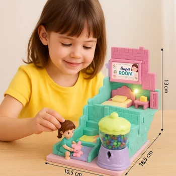 Açılır Kapanır Işıklı Müzikli Aksesuarlı Ev