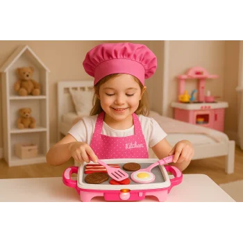 Işıklı Aksesuarlı Teppanyaki Izgara