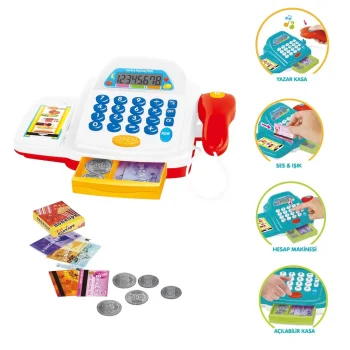 Işıklı Sesli Yazar Kasa