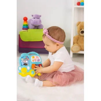 Işıklı ve Müzikli Kutulu Otobüs Bebek Piyanosu