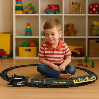 Işıklı ve Sesli 33 Parça Classic Büyük Tren Set