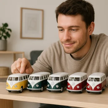 Lisanslı 1:32 Çek Bırak 1962 Volkswagen Classical Bus