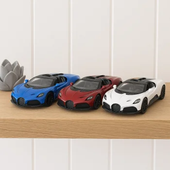 Lisanslı Bugatti Mistral Çek Bırak Metal Araba 1:32