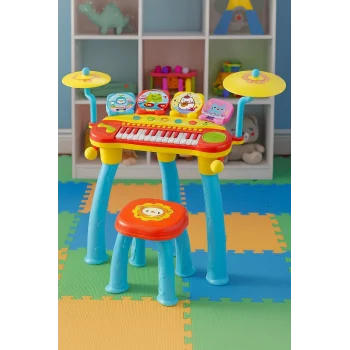 Mikrofonlu 24 Tuşlu Mp3 Çalar Piyano Davul