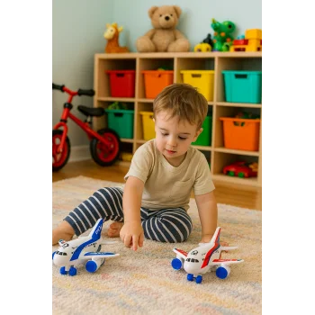 Sürtmeli Işıklı Müzikli Yolcu Uçağı