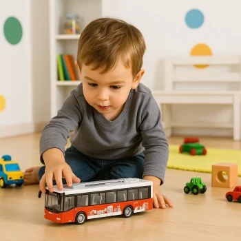 Sürtmeli Sesli Işıklı Metrobüs Oyuncak | Gerçekçi Şehir Taşıma Deneyimi