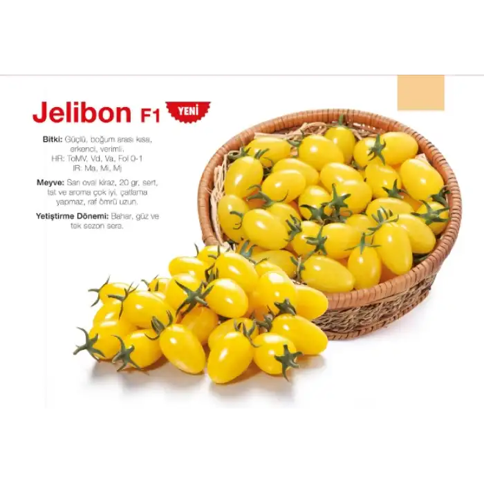 Jelibon F1 Sarı Kiraz Domates Tohumu