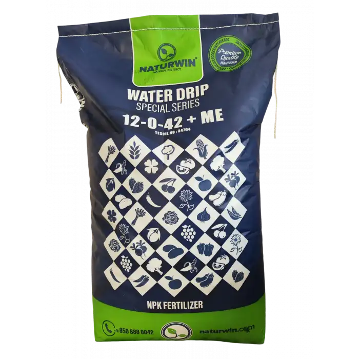 NATURWIN NPK 12-0-42+Me Water Drip Damlama Gübresi 25 Kg.