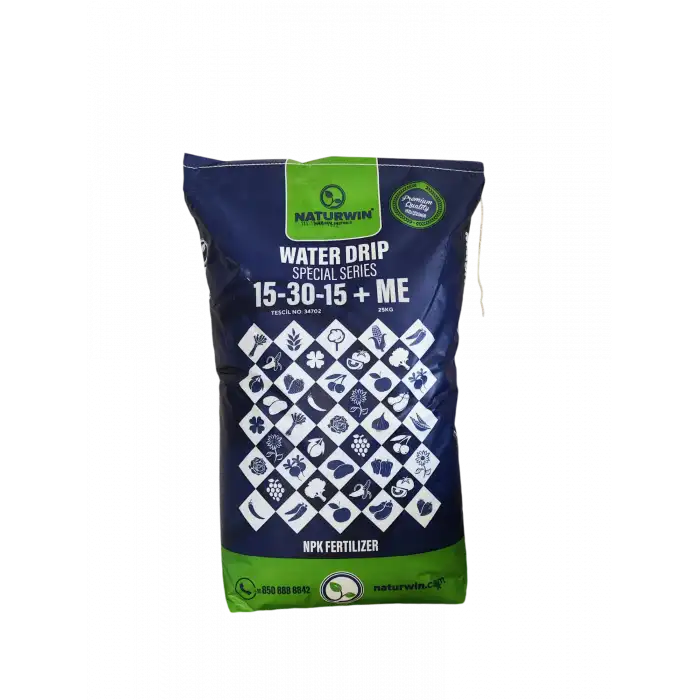 NATURWIN NPK 15-30-15+Me Water Drip Damlama Gübresi 25 Kg.