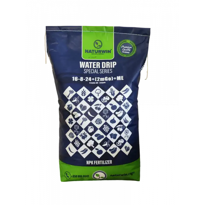 NATURWIN NPK 16-8-24+(2MMgO)+Me Water Drip Damlama Gübresi 25 Kg.