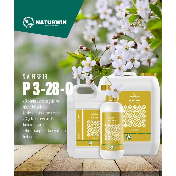 NATURWIN P 3-28-0 Fosfor İçerikli Sıvı Gübre 1 Litre
