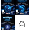LGS 8.Sınıf Challenger Matematik Fen Bilimleri ve Türkçe Soru Bankası