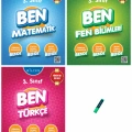 3. Sınıf Ben Serisi Etkinlikli Matematik Fen ve Türkçe Soru Bankası 3lü Set